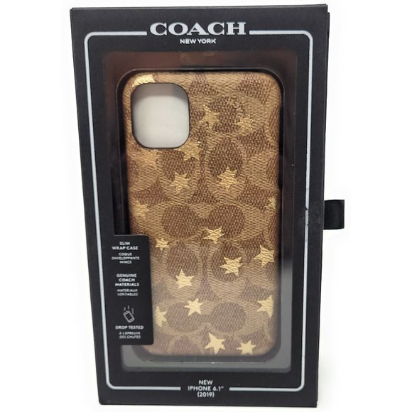 Coach Leather Wrap Case for Apple iPhone 11 6.1" Khaki